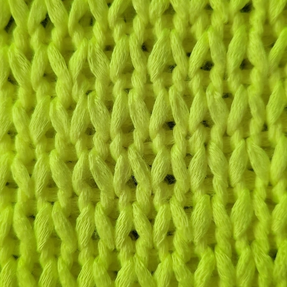 GAP Neon Yellow Chunky Knit Neon Sweater Size Small - Picture 5 of 5